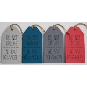Etiquette message DO NOT DISTURB