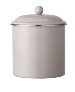 Jar grise avec couvercle