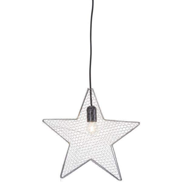 Lampe étoile grillage