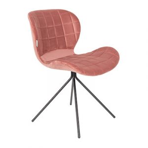 Chaise OMG, vieux rose