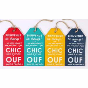 Etiquette "Bienvenue les Chicoufs"