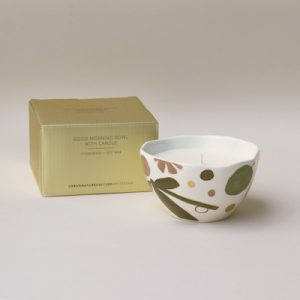 Bougie bowl + emballage cadeau
