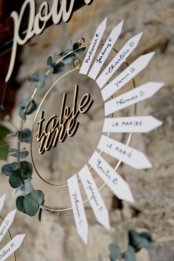 Ecriture bois : table une ...