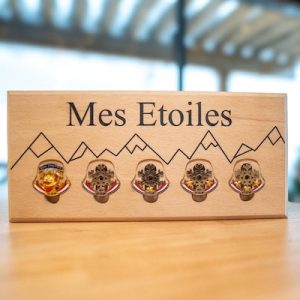 Support médailles de ski, mes étoiles x5