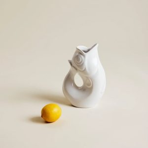 Pichet glouglou blanc brillant