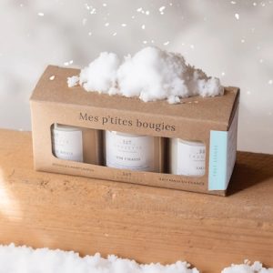 Coffret TOUT SCHUSS, 3 mini bougies