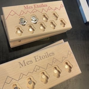 Support médailles de ski, mes étoiles x9